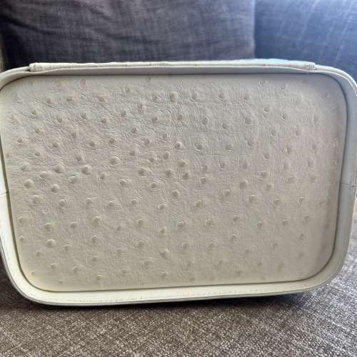 Gianni Versace ostrich leather handbag