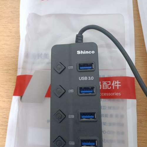 (包平郵/可面交)Shinco 新科 USB 3.0 獨立開關 USB HUB 集線器(USB 3.0*1 USB 2.0*3)