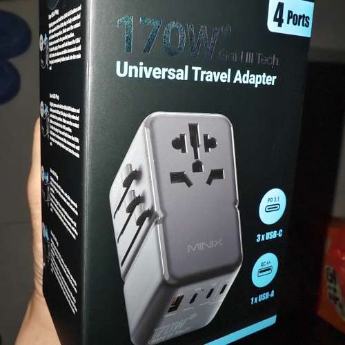 MINIX 170W大功率全球通用GaN快速充電器