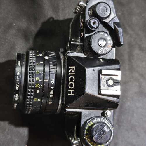 ricoh KR-5 KR5 + 理光 55/2.2 55mm 膠片 菲林機 film camera 壞機發霉鏡 當零件機 ...