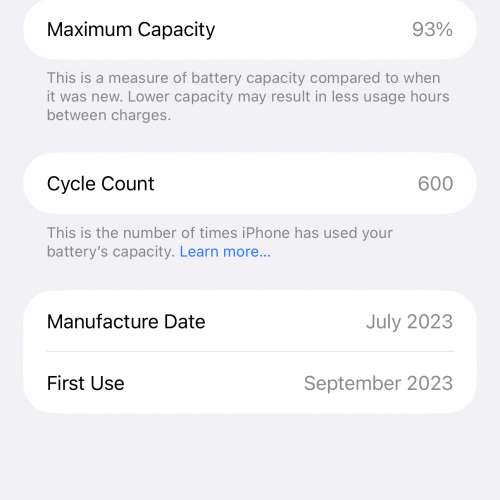 iPhone 15 pro max 512GB 白色 電93%