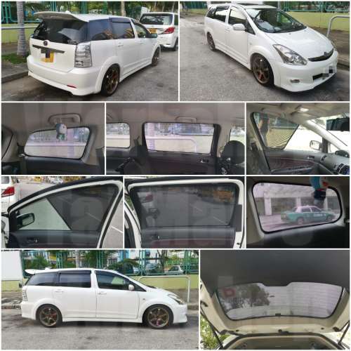 Toyota WISH 全車磁石濾光窗網太陽擋