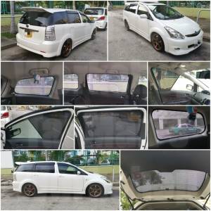Toyota WISH 全車磁石濾光窗網太陽擋