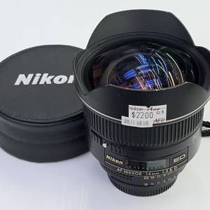 90% New Nikon 14mm f2.8D 超廣角大光圈鏡頭, 深水埗門市可購買