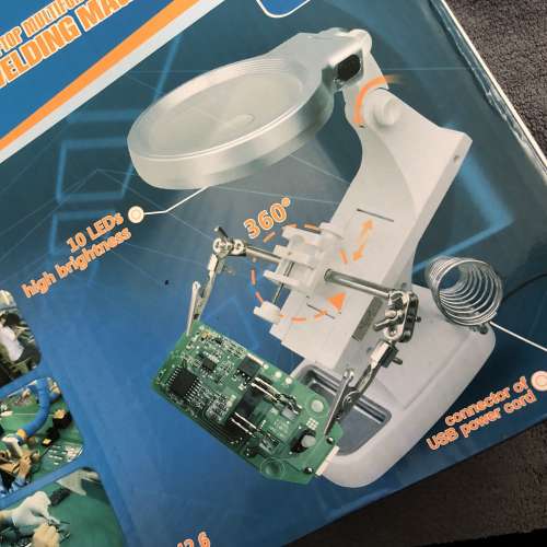 Magnifying Glass Soldering Station, Jewelry Making Tools 3X 4.5X Magnifying..