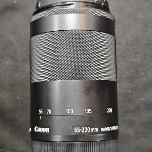 canon 55-200 IS STM EFM 佳能 55mm 200mm 55 200 EOS M  99%new 鏡片完美 冇盒冇單...