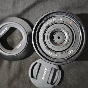Sony 35/2.8 ZA FE 全畫幅 索尼 35mm 35 carl zeiss 蔡司 冇證冇單冇盒 有罩 95%-9...