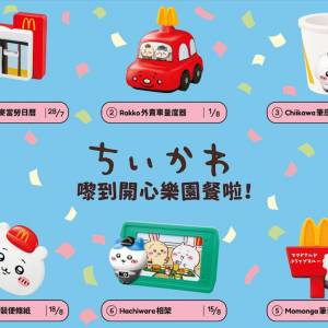 CHIIKAWA開心樂園餐玩具 全套八款