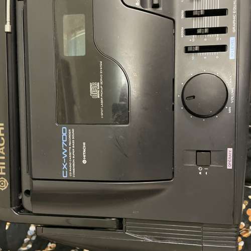 HITACHI CX-W700 大型CD.雙卡式4波段3D收錄音機