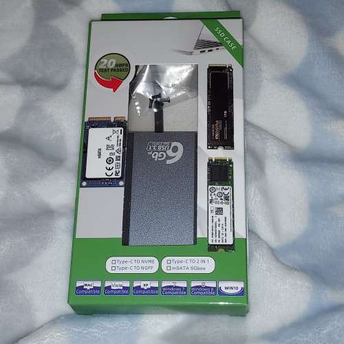 256GB SSD 連 SSD Case 硬碟盒