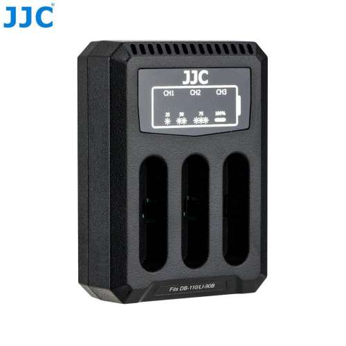 JJC DCH-DB110 Multi Battery Charger For Olympus LI-90B / LI-92B / Ricoh DB-110