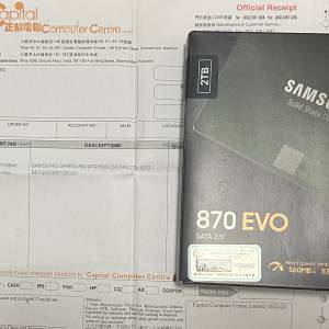 行貨有保 Samsung 870 EVO 2TB SATA SSD