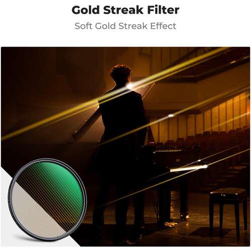 K&F Concept Nano-Xcel Gold Streak Effect Filter 金色炫光電影濾鏡 (55mm)