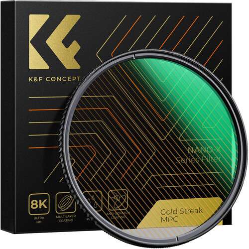 K&F Concept Nano-Xcel Gold Streak Effect Filter 炫光電影濾鏡 (77mm)