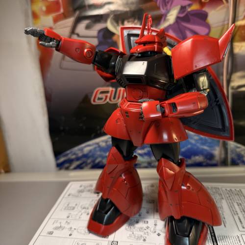 MG 1:100 機動戰士高達外傳 MSV 格魯古古 2.0 真紅閃電 強尼專用機 已砌 素組 高達模...