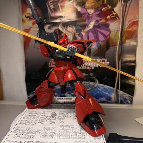 MG 1:100 機動戰士高達外傳 MSV 格魯古古 2.0 真紅閃電 強尼專用機 已砌 素組 高達模...