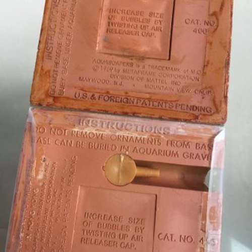 New Vintage Diver & Treasure Fish Aquarium Decor 1969 Metaframe Aquasc