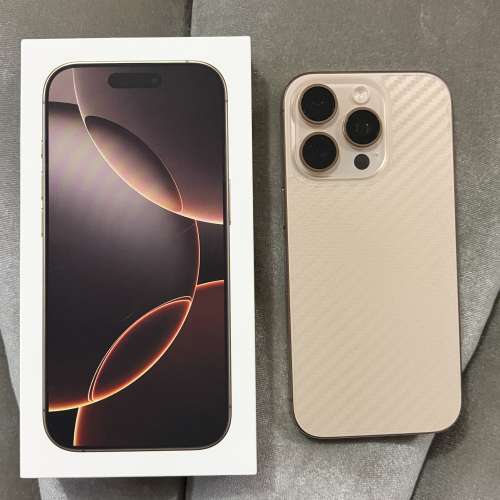 iPhone 16 Pro，金色，128GB 電池95%