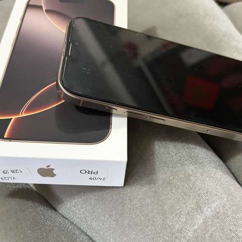 iPhone 16 Pro，金色，128GB 電池95%