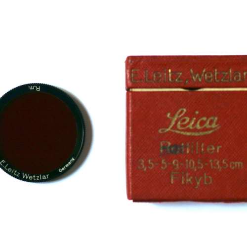 Leica deep infra red R.M filter Elmar Hektor 2.8cm 28mm f6.3 28mm 深紅濾鏡 紅外