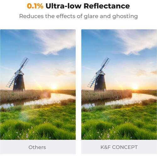 K&F Concept Nano-X Ultra-Low Reflection Variable ND2-400 ND Filter (55mm)
