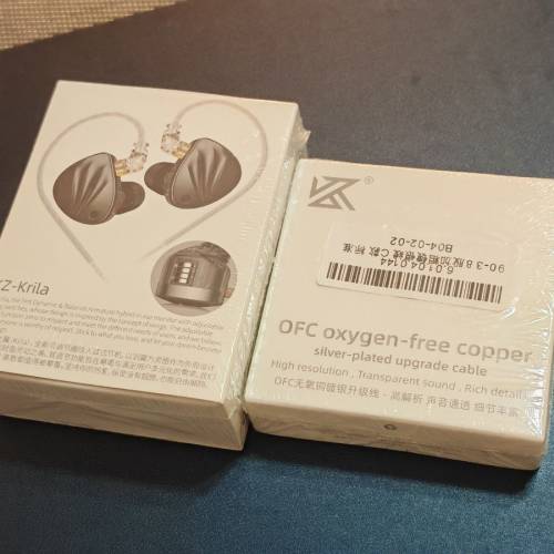 升級組合 Type C to 3.5 / 2pin 3.5 紫色升級線 / 全新 KZ- KRILA OFC OXYGEN-FREE...