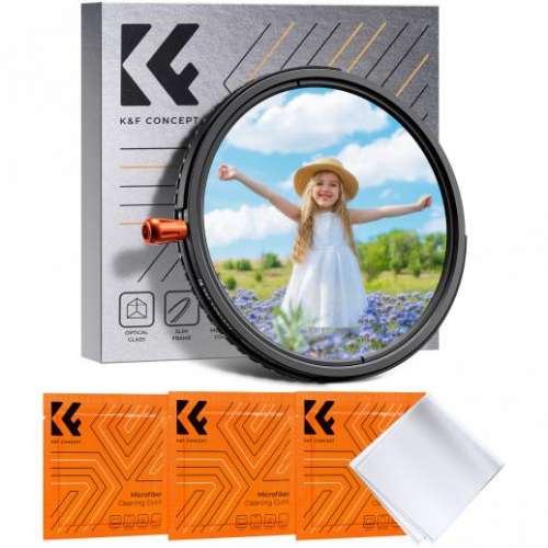 K&F Concept Nano-K Black Diffusion Mist 1/4, ND2-32 And CPL (52mm) - KF01.2903V1