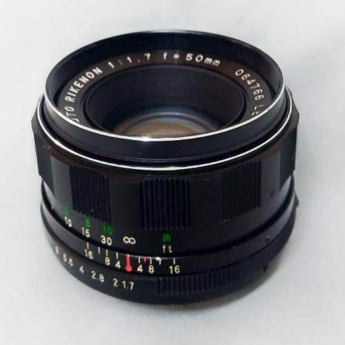 Ricoh麗確/理光  Auto Rikenon 50mm F1,7 (日本富岡光學製造 ) m42 screw mount