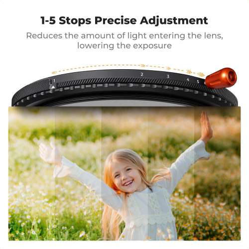 K&F Concept Nano-X Black Diffusion Mist Effect 1/4 & Variable ND2-32 (1-5 Stops)