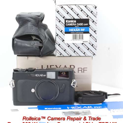 Konica RF  M7 alternative,   rare mint in box, paper, leather case etc