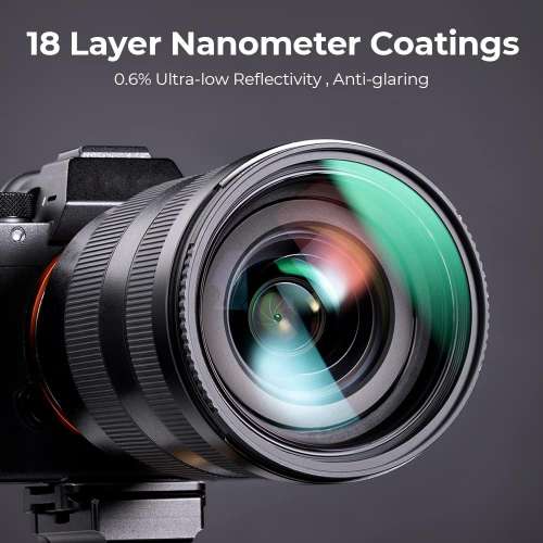 K&F Concept Nano-K Optical Glass UV Protection Filter (52mm) - KF01.K52