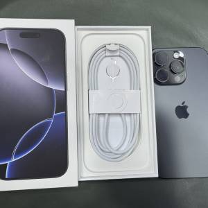 99%New iPhone 16 Pro 256GB 黑色 香港行貨  電池效能92% 有盒有配件 自用首選超值