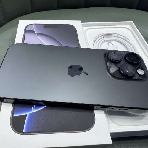 99%New iPhone 16 Pro 256GB 黑色 香港行貨  電池效能92% 有盒有配件 自用首選超值