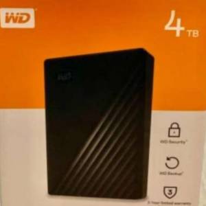 (全新未開)WD My Passport 4TB Portable Hard disk 外置硬碟 HK$500