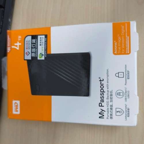 (全新未開)WD My Passport 4TB Portable Hard disk 外置硬碟 HK$500