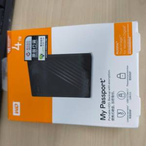 (全新未開)WD My Passport 4TB Portable Hard disk 外置硬碟 HK$500
