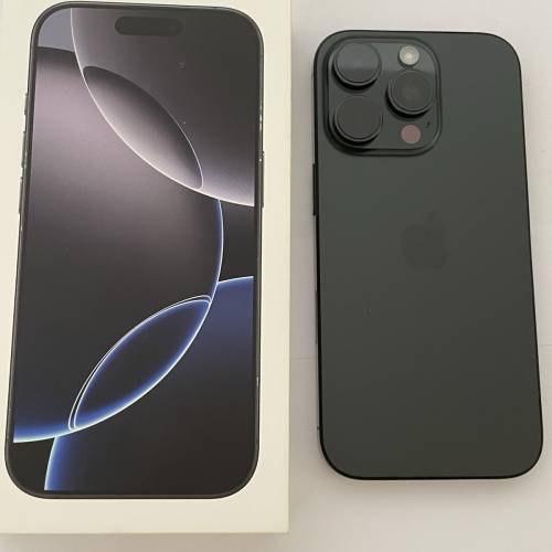 98新 iphone 16pro 黑色 256G， 保飬到12月
