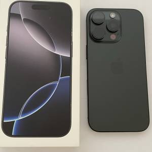 98新 iphone 16pro 黑色 256G， 保飬到12月