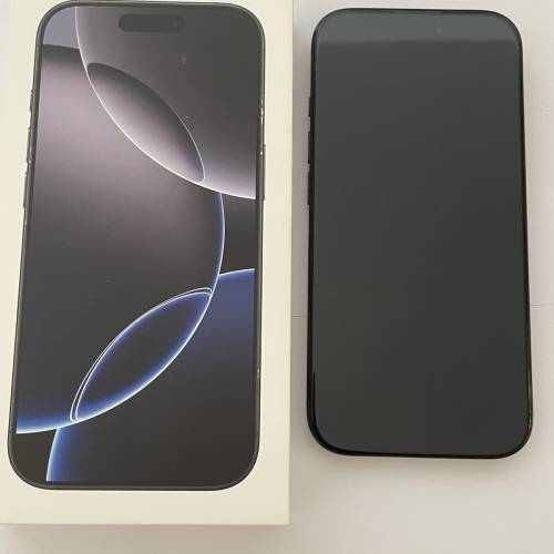 98新 iphone 16pro 黑色 256G， 保飬到12月