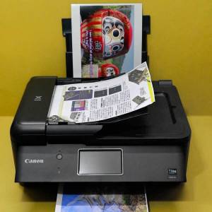 少用合個人公司5色780xL 781墨盒有快速雙面copy CANON TR8570 Scan Printer入滿一套...