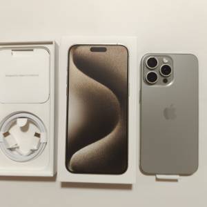極新,香港行貨,原色iphone 15 pro max 256gb openline 5G 有盒有配件