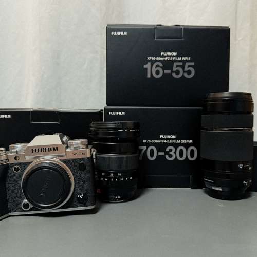 Fujifilm XT-5 + 2代xf16-55mmf2.8 r lm wr ii + xf70-300