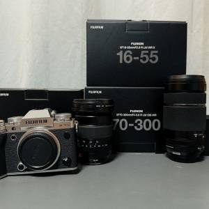 Fujifilm XT-5 + 2代xf16-55mmf2.8 r lm wr ii + xf70-300