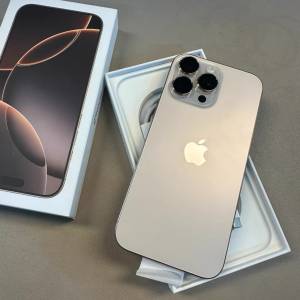 Iphone16 pro max  256G 金色港行，電池健康100%，保修到2025.10.6。