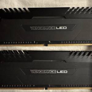 VENGEANCE® LED 16GB (2 x 8GB) DDR4 DRAM 3000MHz C15 Memory Kit - White LED