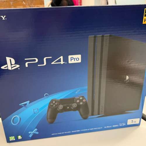 全新Sony PlayStation 4 / PS4 Pro 1TB 4K HDR Jet Black 主機+隨機附送一隻正版GAME