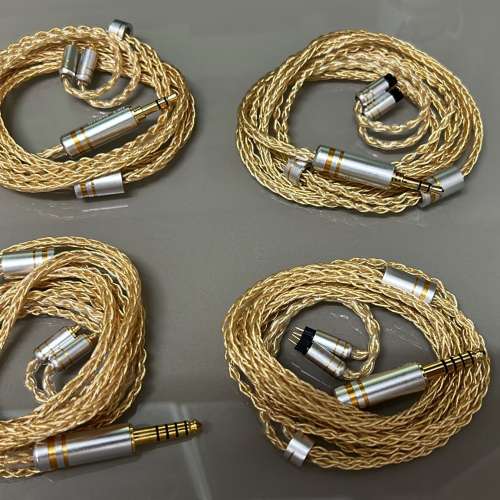 TOKUGAWA-JP の高級耳機升級線(天蝶/天君)冷凍 處理-156℃/72時間 鍊製/ 8絞4N純銀...