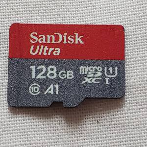 Sandusky ultra 128gb  A1  microSD card一張