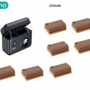 llano 7 PCS LP-E6NH USB-C七電池連快充雙充充電機 (2320mAh)