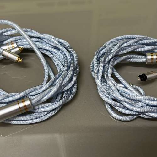 (海洋之心)雙絞單晶銅+單晶銅鍍銀+銀鍍鈀(鈀在高音域及人聲穿透力比金更好)，三金屬...